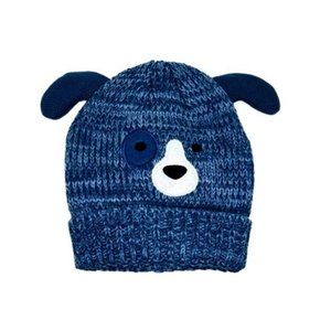 #K5 Kids Blue Knit Puppy Hat With Ears